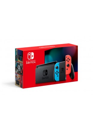 NINTENDO SWITCH JOY-CONS NEON BLEU ET ROUGE MODELE 2  (USAGÉ)